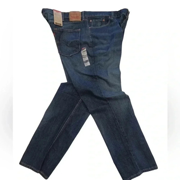 Levi’s 541 Athletic Tapered Dark Wash Jeans Size  46x32 - Picture 5 of 11